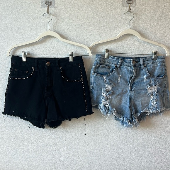 Almost Famous Pants - 2 Pack! Almost Famous Denim Shorts - Juniors 5